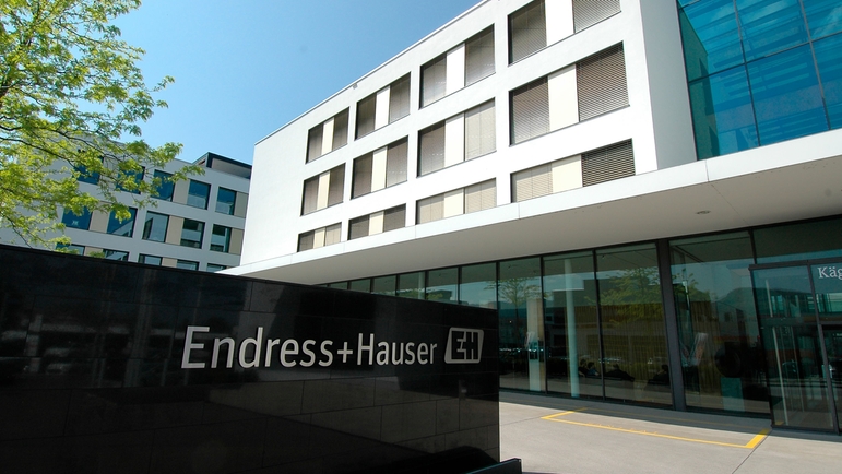 Endress+Hauser Groupin pääkonttori Reinachissa Sveitsissä.