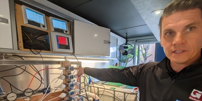Principal investigator showing Endress+Hauser and Rockwell Automation instrumentation
