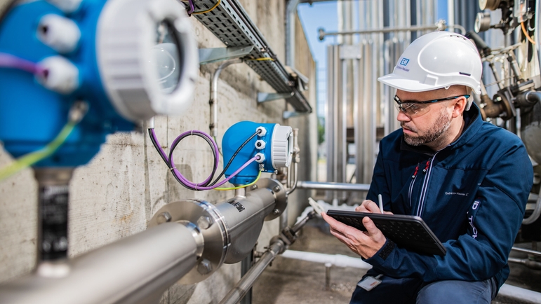 Endress+Hauser asiakkaan laitoksella.