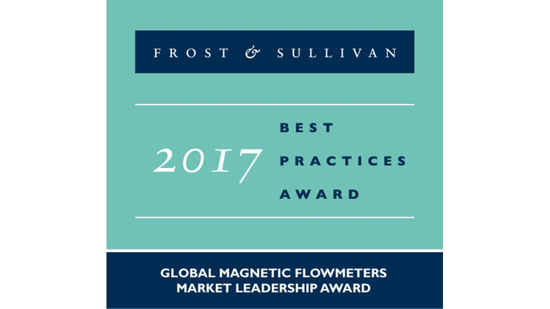 Frost & Sullivan palkitsi Endress+Hauserin sähkömagneettiset virtausmittarit Global Market Leadership Award -palkinnolla