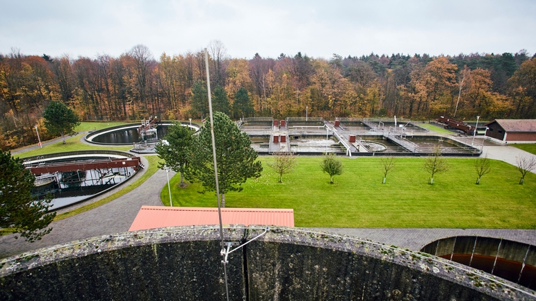 Stadtlohnin jätevedenpuhdistamo Nordrhein-Westfalenissa