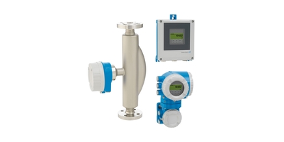 Picture of Coriolis flowmeter Proline Promass F 500 / 8F5B with different remote transmitters