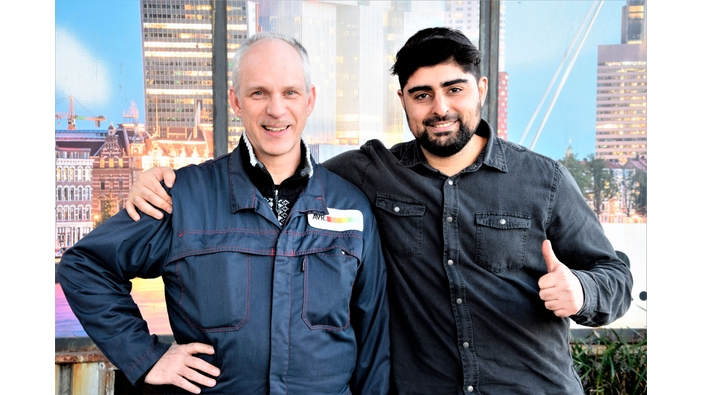 Richard Kooijmans ja Hadji Cifci AVR Wastelta Rotterdamista