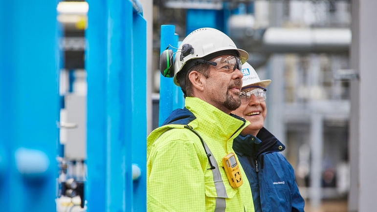 Paineenmittaus höyryreformointilaitteessa toimii luotettavasti ja helposti Messer Industriegasella.